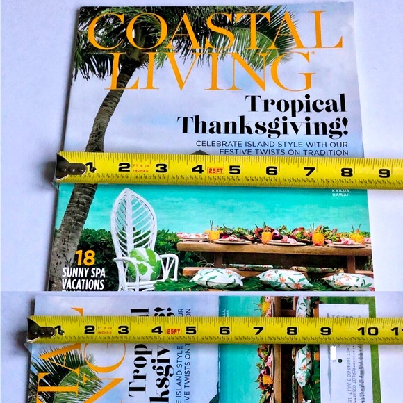 3/$15 COASTAL LIVING MAGAZINE NOVEMBER 2016 THANKSGIVING ISSUE NEW - Picture 5 of 14